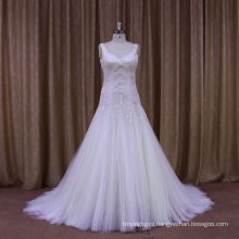 Personal Tailor′s Sexy Beaded and Pleated Wedding Dress